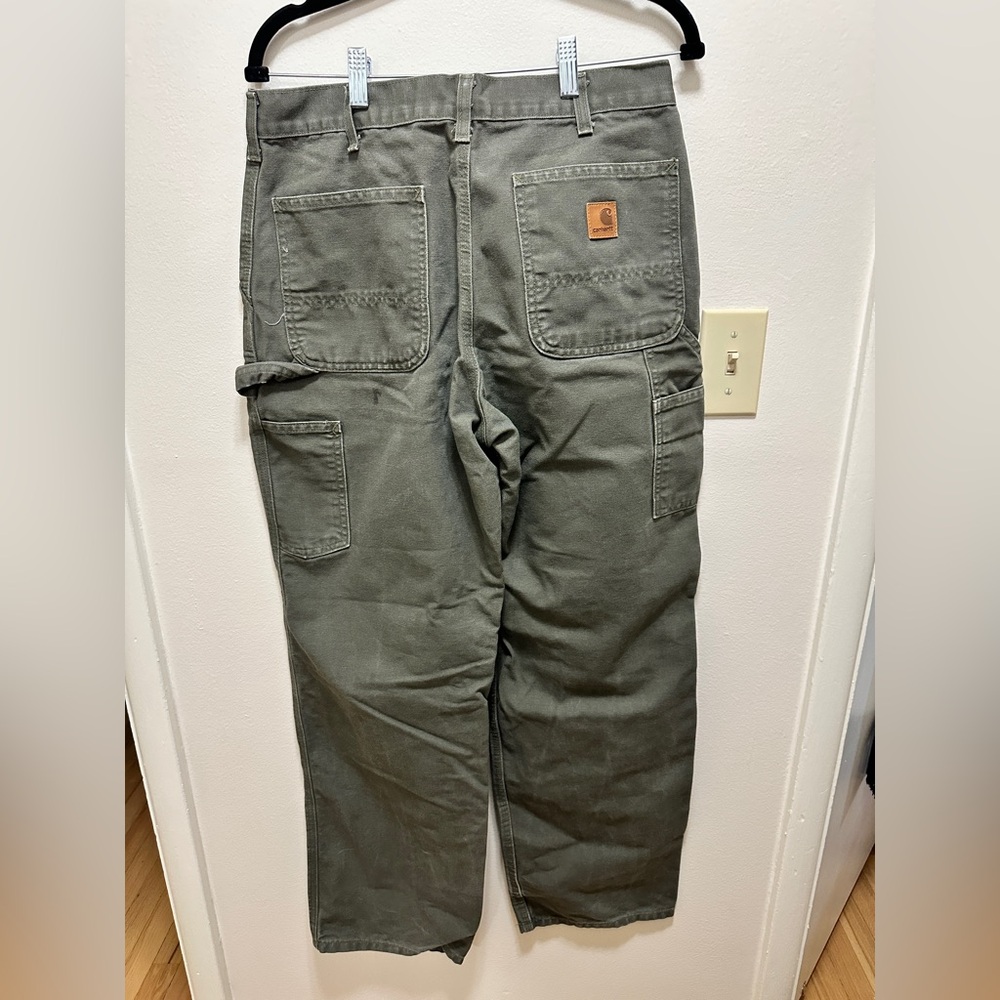 Carhartt 32x32 Women’s Dungaree Work Jeans in Olive